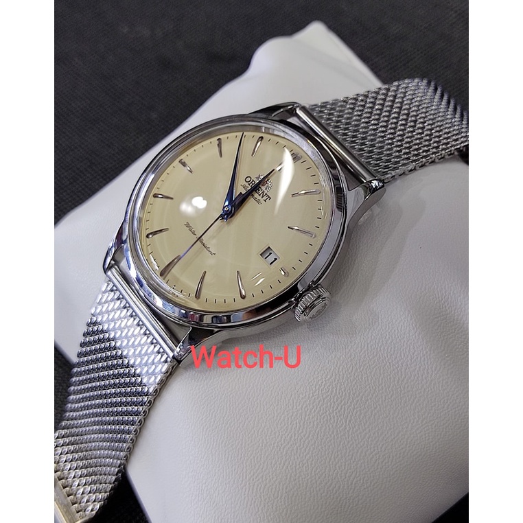 นาฬิกาข้อมือ Orient Automatic vintage Watch 38.4mm ใส่ได้ทั้งผู้หญิงผู้ชาย รุ่น RA-AC0M04Y