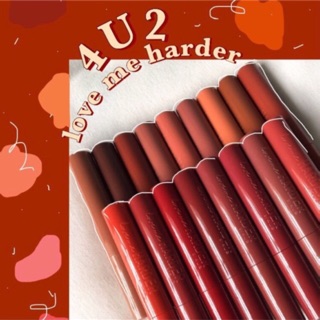 มีของแถม🦄/ของแท้💯/ลิปแมทท์ 4U2 Love Me Harder 17เฉดสี 🍁ออเดอร์เกิน3แท่ง กดค่าส่งเพิ่มด้วยงับบ