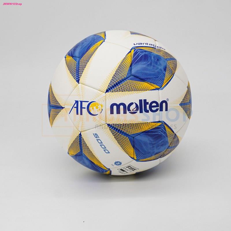 [ของแท้ 100%] ลูกฟุตบอล ลูกบอล Molten F5A5000-A เบอร์5 ลูกฟุตบอลหนัง PU ชนิดพิเศษ ของแท้ 100% รุ่น AFC ใช้แข่งขัน
