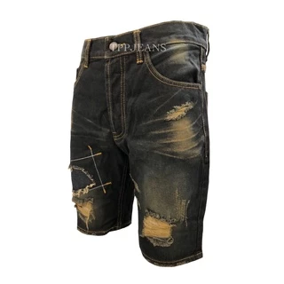 JEANSEXPRESS NB Shorts men Denim กางเกงขาสั้นยีนส์ชายฟอกสนิม ผ้าไม่ยืด งานขาดปะเซอร์สวย เป้ากระดุม Size 28-38