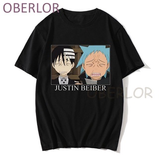 ROUNDคอลูกเรือNeckใหม่ เสื้อยืดแขนสั้น พิมพ์ลายอนิเมะ Soul Eater manga สไตล์ญี่ปุ่น สําหรับผู้ชาย GOopfb58LFhgpa57-4XL