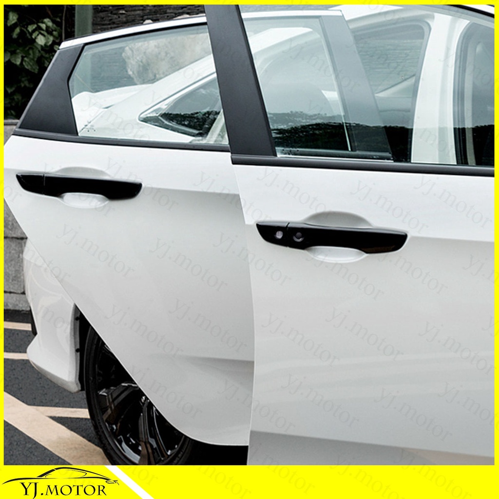 ฝาครอบมือจับประตูรถยนต์ สีดํามันวาว สําหรับ Honda Civic FC Sedan 2016-2021 Door Handle Bowl Cover Type R Style - รูปที่ 2