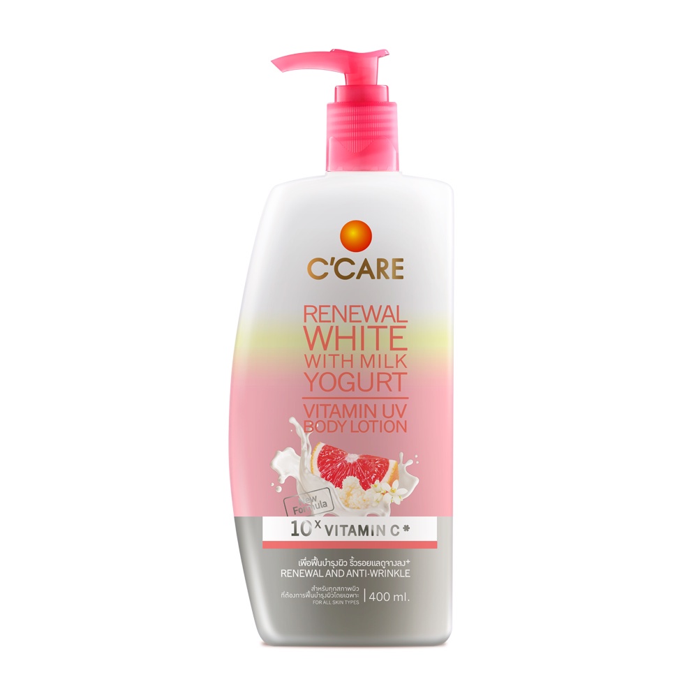 C'CARE ซีแคร์ Renewal White with Milk Yogurt Vitamin UV Body Lotion