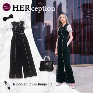 ❗️ตำหนิ❗️Jambolan Plum Jumpsuit : Herception จั๊มสูทขายาว สวยจริงอะไรจริง งานตามหา หายากมากน้า