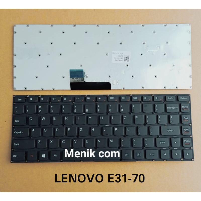 Lenovo E31-70 E31-80 คีย์บอร์ดสีดํา