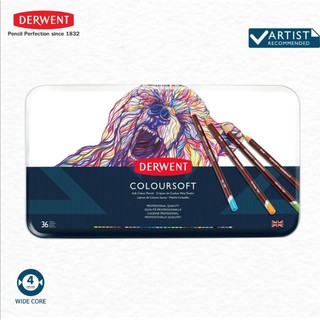 ดินสอสี Derwent 36 coloursoft / สีไม้