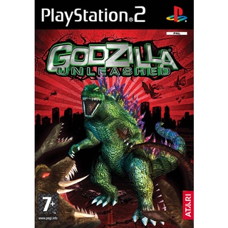 Godzilla Unleashed ps2 แผ่นไรท์ แผ่นเกมPS2 เกมเพทู แผ่นplay2 ps2