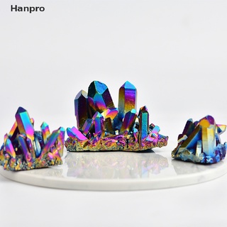 Hanpro&gt; หินควอตซ์คริสตัล สีรุ้งธรรมชาติ สําหรับแร่ไทเทเนียม