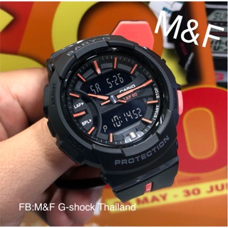 CASIO Babg-G นาฬิกาข้อมือผู้หญิงสายเรซิน รุ่นBGA-240L-1A| FOR RUNNING SERIES (ซีรีย์เพื่อนักวิ่ง)