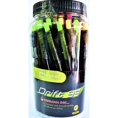 ปากกาลูกลื่นตราช้าง รุ่น DRIFT 99 หัว 0.7 มม. แพ็ค 50 ด้าม