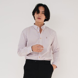 (SIZE S, M) ISSARA Original เสื้อเชิ้ตชาย ปกกระดุม ทรงสลิม ต…