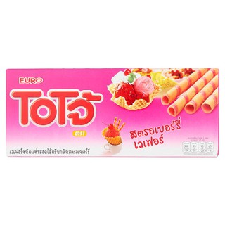 ราคาพิเศษ!! โอโจ้ เวเฟอร์ชนิดแท่งสอดไส้ครีม รสสตรอเบอร์รี่ 80กรัม Ojo Wafer Stick with Cream Strawberry Flavor 80 grams