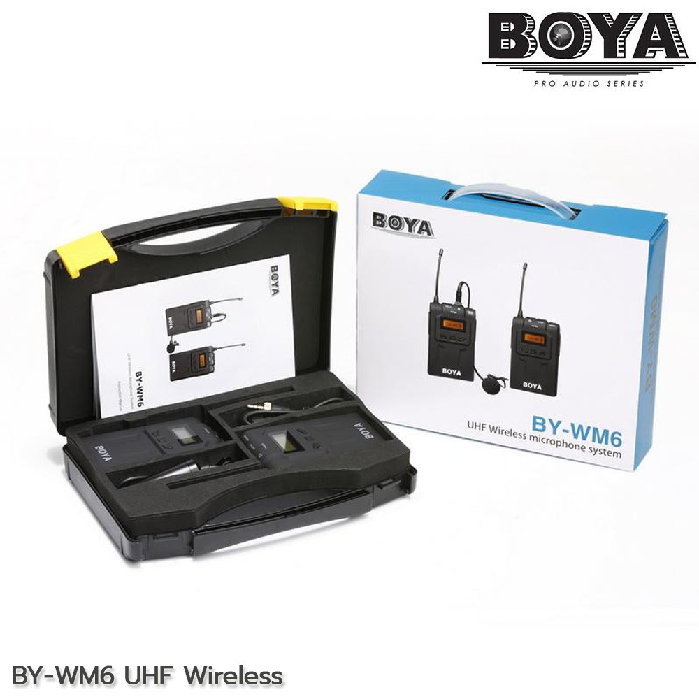 Boya BY- WM6 UHF Wireless Microphone ไมค์ไร้สาย