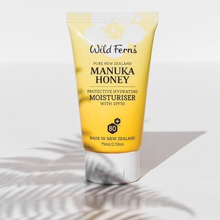 WILD FERNS (ไวล์ดเฟิร์นส) MANUKA HONEY MOISTURISER WITH SPF30 ครีมมอยส์เจอไรเซอร์กับแดด SPF30 75 ml.