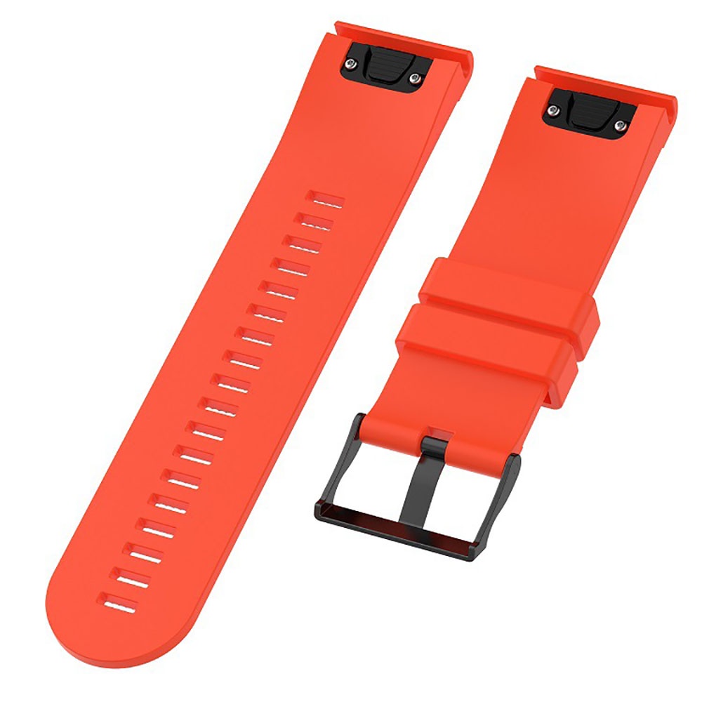 สายนาฬิกาข้อมือ ซิลิโคนนุ่ม 26 มม. สําหรับ Garmin Fenix 7X Sport Watch Band Bracelet Easy Fit Quick Release Buckles #4