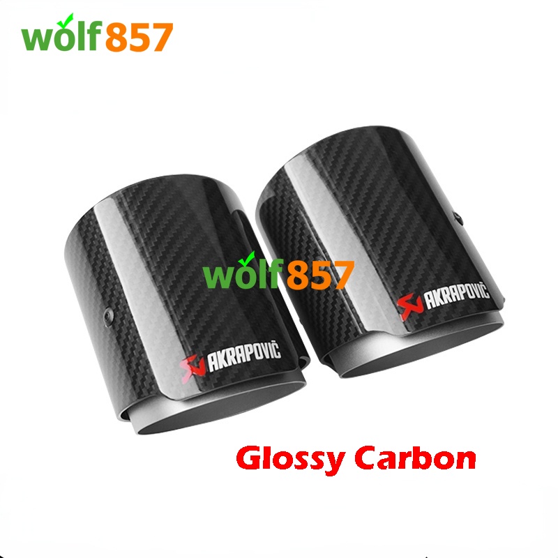 1pcs คาร์บอนไฟเบอร์ท่อไอเสียเคล็ดลับสําหรับ BMW X3 G01 G30 M5 F10 M3 F80 M4 F82 F83 BMW