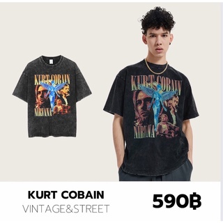 THEBOY-KURT COBAIN เสื้อยืดวินเทจ