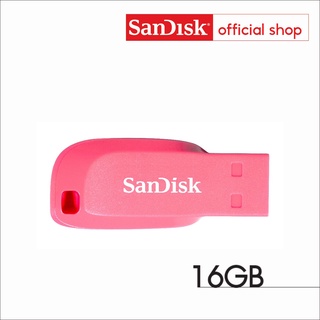 เช็ครีวิวสินค้าSanDisk CRUZER BLADE USB แฟลชไดร์ฟ 16GB Pink, USB2.0 (SDCZ50C-016G-B35PE)