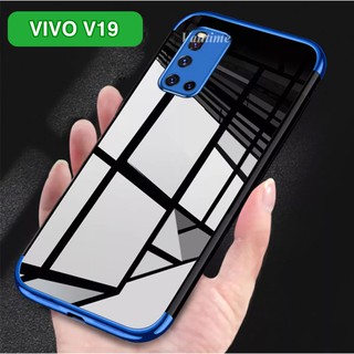 Case VIVO V19 เคสวีโว้ เคสนิ่ม ขอบสีหลังใส เคสกันกระแทก สวยและบาง TPU CASE เคสซีลีโคน สินค้าใหม่ ส่งจากไทย