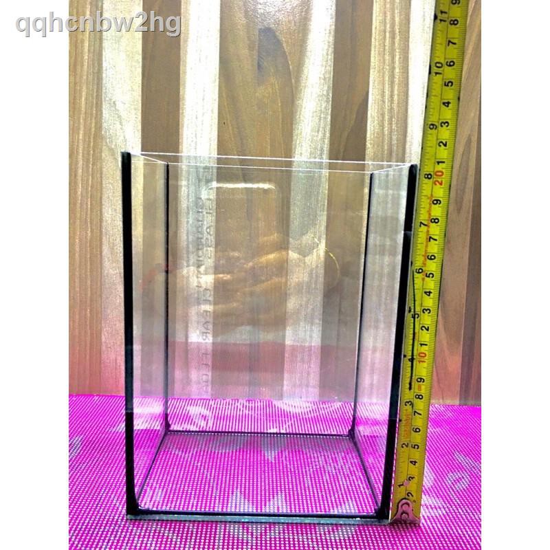 ☋โหลปลากัดขนาด 4x6x8 (กาวดำ,กาวใส) กระจกหนา3มิลลิเมตร