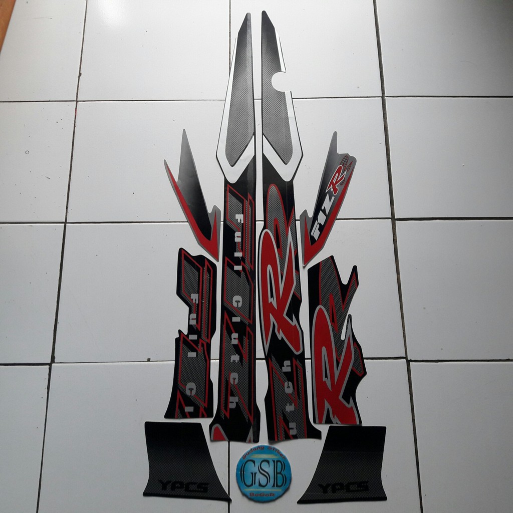 Yamaha f1zr 2002 สติ๊กเกอร์มอเตอร์ไซค์สีเงิน