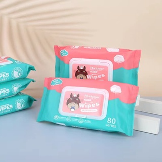 ทิชชู่เปียกคุณภาพสูง 5 ห่อ Baby Wipes ผ้านุ่มชุ่มชื่น/ทิชชู่เปียก