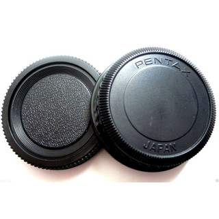 Pentax PK Mount Rear Lens Cap ฝาปิดท้ายเลนส์ + Body Cap ฝาปิดบอดี้