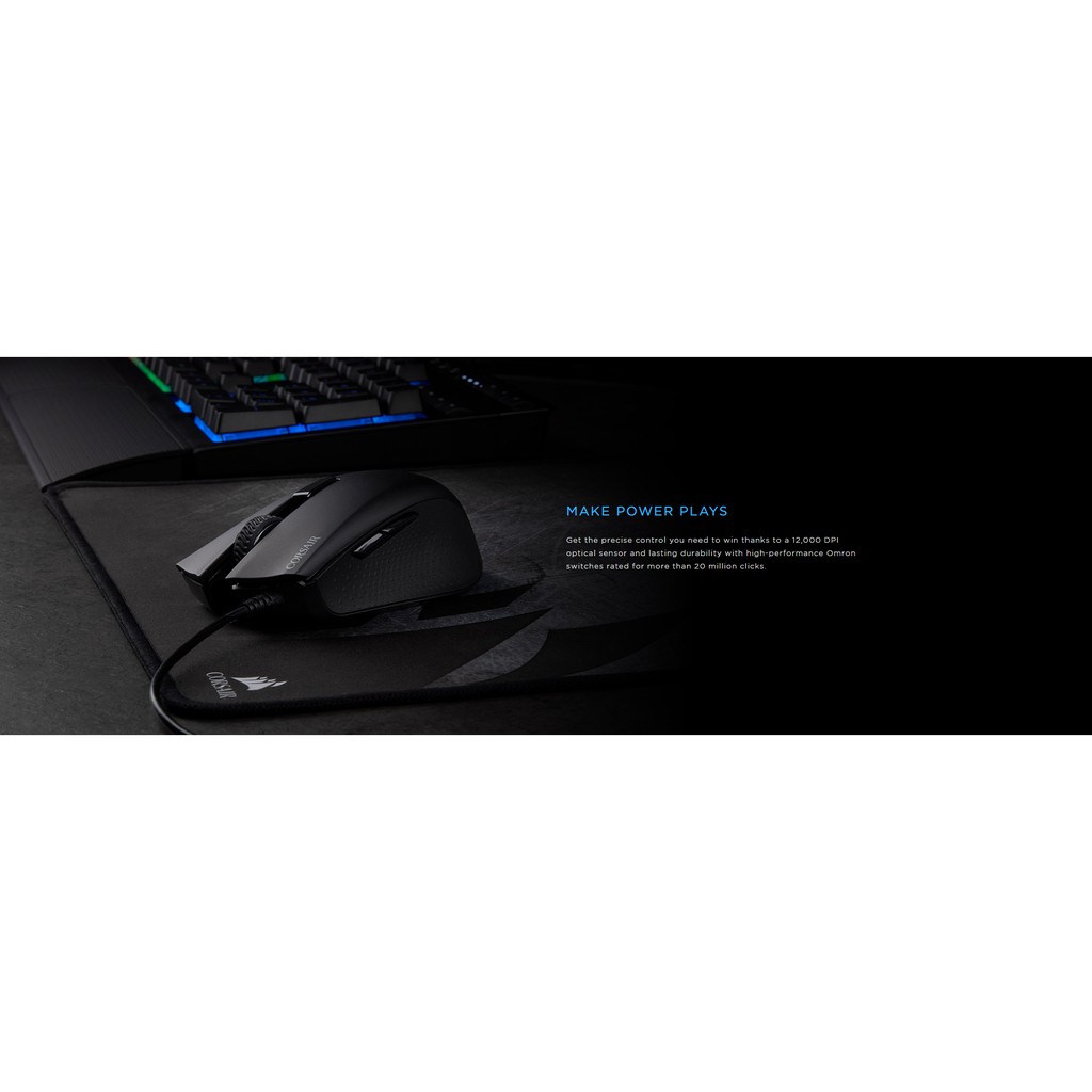 Corsair Harpoon PRO RGB Gaming Mouse ประกันศูนย์ 2ปี ของแท้ เมาส์เล่นเกม