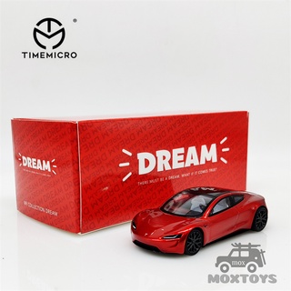 Timemicro โมเดลรถยนต์ 1:64 Dream Series Roadster Metallic red Diecast ของเล่นสําหรับเด็ก