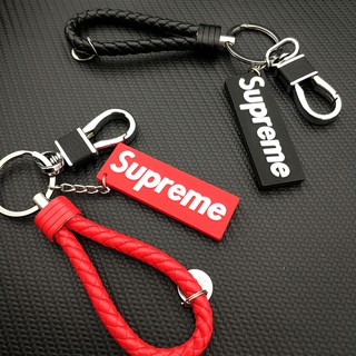 silicone lettering kerring Keychains women men European and American tide brand gifts Supreme key ring