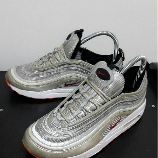 Nike Air Max 97 Metallic Silver-Varsity Red 312641-061 ปี 2007 มือสองของแท้