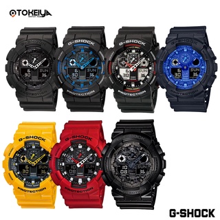 G-SHOCK นาฬิกาข้อมือผู้ชาย รุ่น GA-100/GA-100A/GA-100B/GA-100BP/GA-100CF ของแท้ ประกันศูนย์ CMG