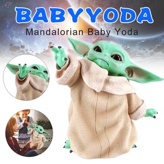 ตุ๊กตาฟิกเกอร์ Mandalorian War Star Little Baby Yoda ของเล่นสําหรับเด็ก