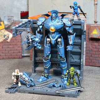 NECA Illuminated Pacific Rim 2 Figure Mech Model Dangerous Revenge Rover Storm Crimson Toy เคลื่อนย้ายได้