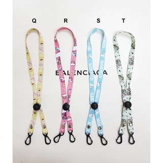 สายคล้องแมสเส้นเล็ก -  - ลายสกรีนสวย ชัด - ความยาว 30 cm - ความกว้างสาย ปรพมาณ 1.2 cm