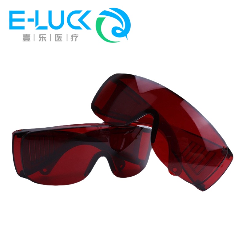 แว่นตานิรภัย สีแดง 1 ชิ้น สําหรับไฟบ่ม ฟอกสีฟัน – โปรปัง