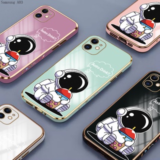 Compatible With Samsung Galaxy A04 A04S A04E A03 A03S A54 A14 A13 Core 5G เคสซัมซุง สำหรับ Case Astronaut เคส เคสโทรศัพท์ เคสมือถือ เคสนิ่ม