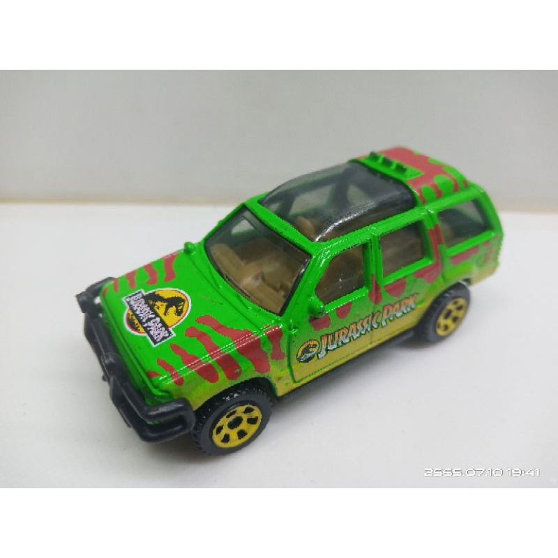 รถ matchbox จากเรื่อง Jurassic World ไม่มีแพ็คเกจสเกล 1 ต่อ 64