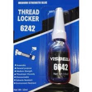 น้ำยาล็อคเกลียวน้ำยากันคลายThread Locker Medium Stremgth Blue 6642 สีน้ำเงิน 10ml T0160