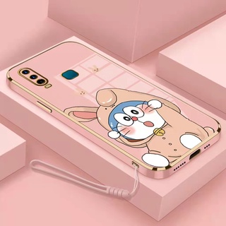 เคสโทรศัพท์มือถือ ซิลิโคนนิ่ม ลายการ์ตูน Doraemon Bunny เหมาะกับผู้หญิง และผู้ชาย สําหรับ Vivo y11 y12 y15 y17 y19