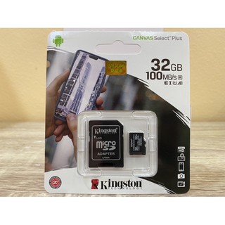 Kingston Micro SD 32GB  SDCS2 (100MB/s.)ของแท้ประกันตลอดอายุ