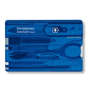 Victorinox Tools SAK-SC, 0.7122.T2 Swiss Card Classic, Blue Translucent