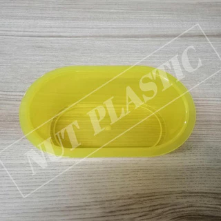 NutPlastic อ่างน้ำนก อ่างอาบน้ำนก !!ถ้วยวางพื้นทรงอ่าง!! ขนาด 9.9x16x4.6cm. <<12ชิ้นต่อแพ็ค คละสี>>