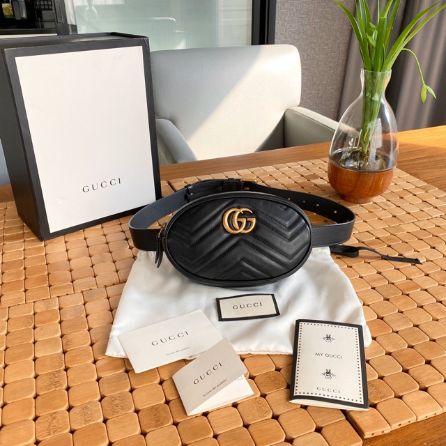 Gucci marmont GG belt bag size 85