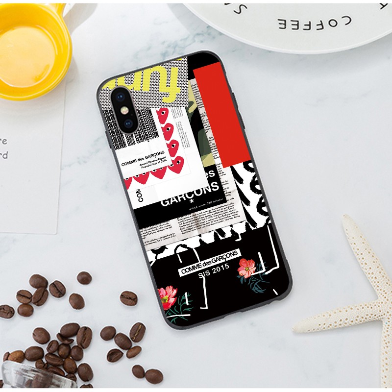 เคสซิลิโคนนิ่ม พิมพ์ลาย Comme Des แฟชั่น สําหรับ iPhone 13 14 Pro MAX 12 mini 11 Pro XS MAX 6S 7 8 Plus XR #4