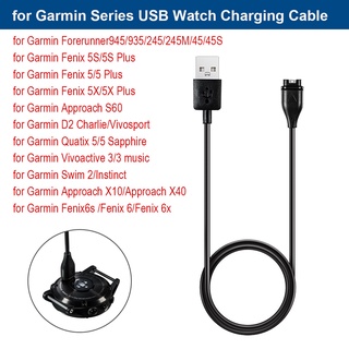 สายชาร์จ USB สําหรับ Garmin Fenix 5 6 5X 6X 5S 6S Plus สายชาร์จนาฬิกา สําหรับ Garmin Forerunner945 935 245 245M 45 45S