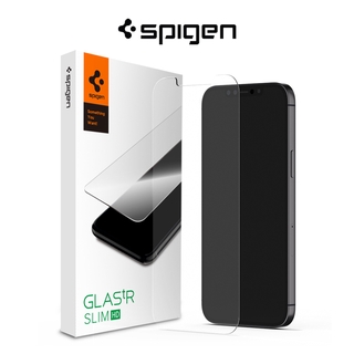 Spigen ฟิล์มกระจกนิรภัยกันรอยหน้าจอ HD สําหรับ iPhone 12 Pro iPhone 12 12 Pro