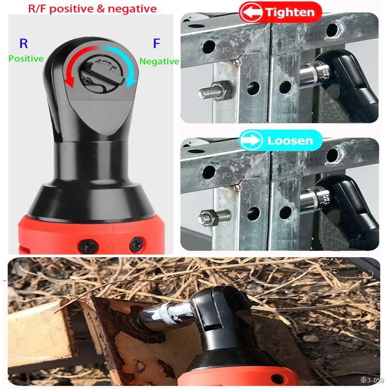 ✳❈12V/18V Impact Wrench Cordless Rechargeable Electric Wrench 3/8 Inch Right Angle Ratchet Wrenches Impact Driver Power