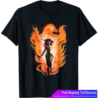 ร์ตูนพิมพ์ฤดูร้อน ย์เสื้อยืด Marvel X-Men Rise Of The Dark Phoenix Flames Graphic T-Shirt T-Shirt