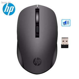 เม้าส์ไร้สาย HP Wireless Mute Mouse USB Silent HP S1000 Plus 1600 DPI ปรับ USB 3.0 รับ Optical Mouse คอมพิวเตอร์ 2.4 กิก